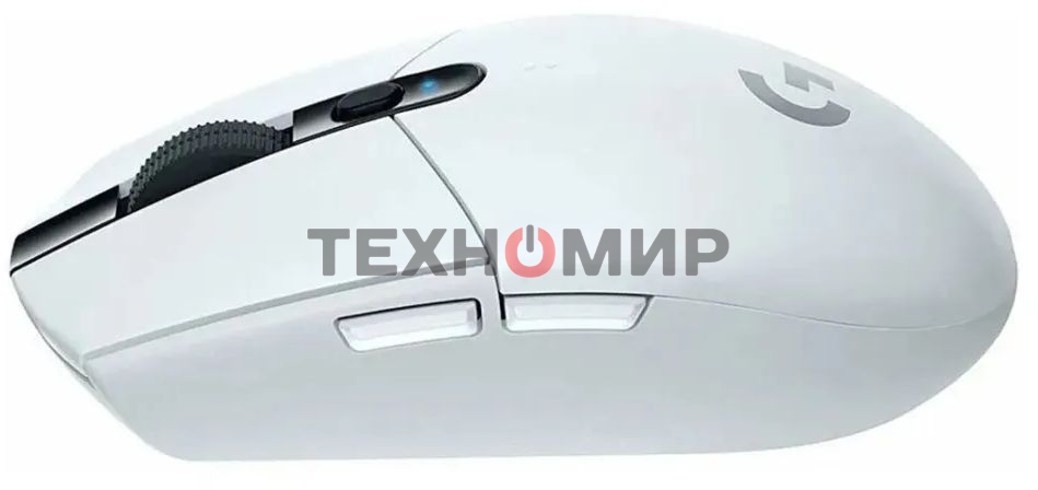 Мышь беспроводная Logitech G304 Lightspeed белый, 12000 dpi, радиоканал, USB, кнопки - 6