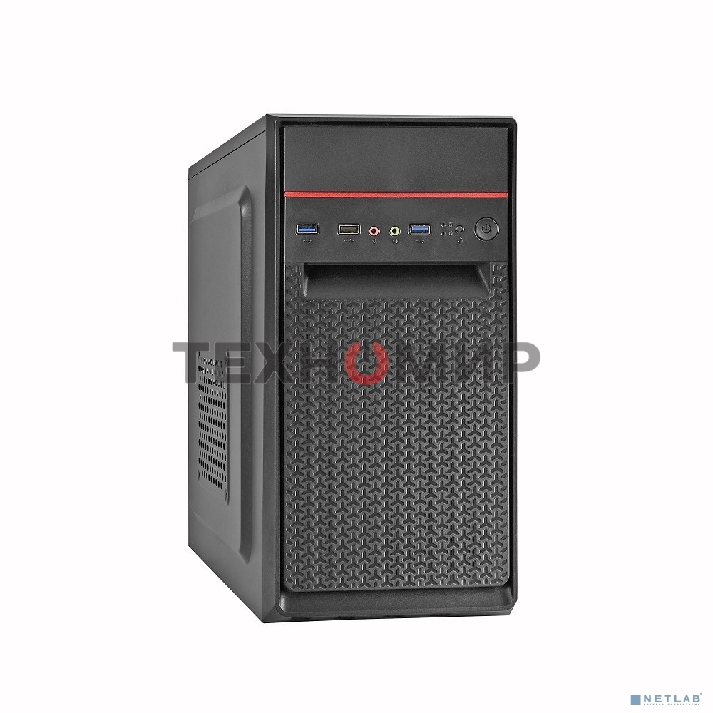 Компьютерный корпус Minitower ExeGate BAA-107U Black, mATX, (без БП), 1*USB+2*USB 3.0, Audio