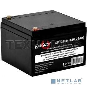 Батарея для ИБП ExeGate EX282972RUS GP12260 (12V 26Ah, под болт М5)