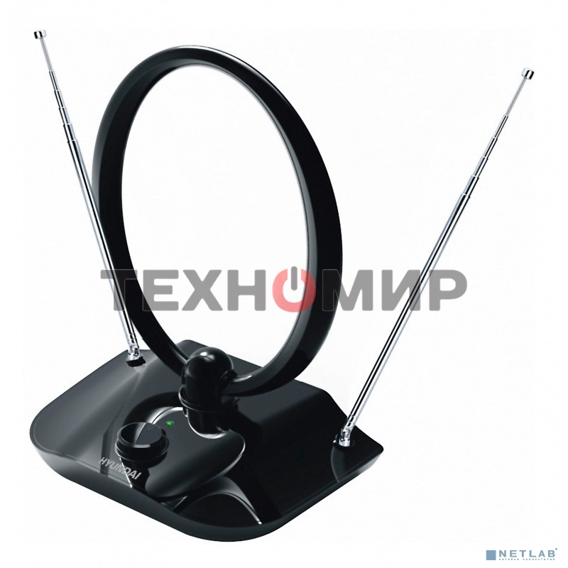 Антенна телевизионная Hyundai H-TAI400 30дБ активная черный