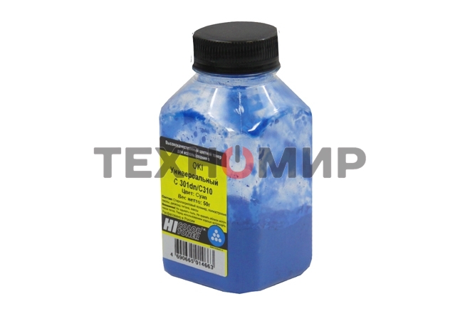 Тонер OKI Универсальный С 301dn/C310 (Hi-Color) C, 50 г, банка
