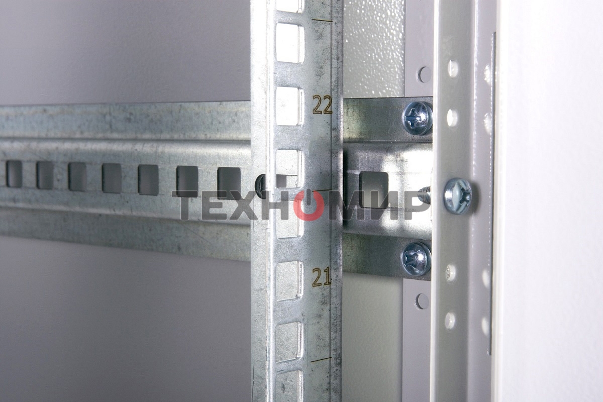 Шкаф телекоммуникационный напольный ЭКОНОМ 42U (600 800) дверь стекло, дверь металл