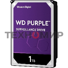 Жесткий диск Western Digital 1Tb Purple, SATA III 5400rpm, 64Mb 3.5