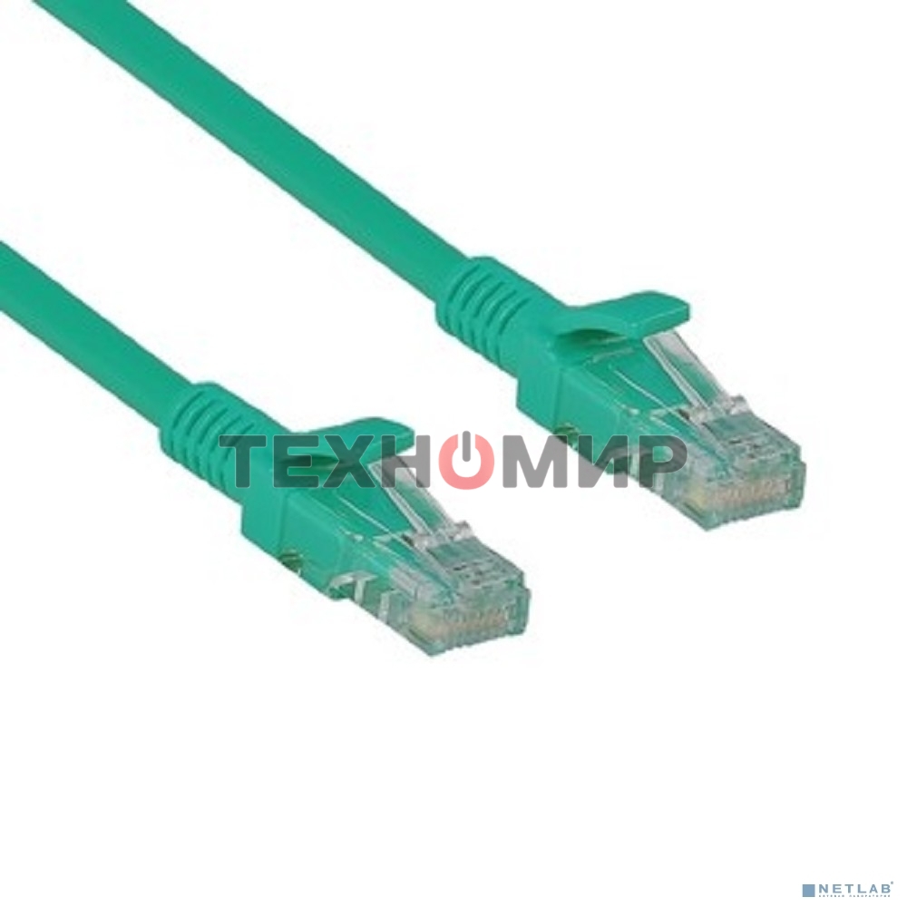 Патч-корд ExeGate UTP-RJ45-RJ45-5e-5M-GN, UTP, cat.5e, 5м, зеленый