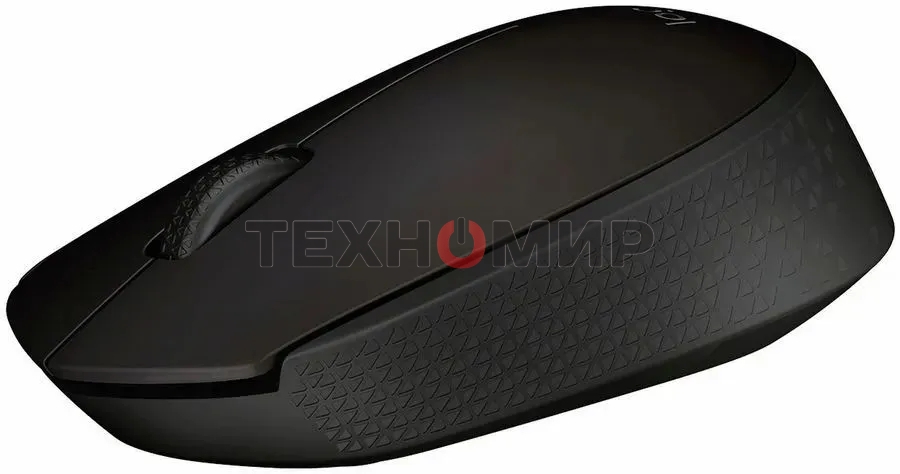 Мышь беспроводная Logitech B170 черный, 1000 dpi, радиоканал, USB, кнопки - 3