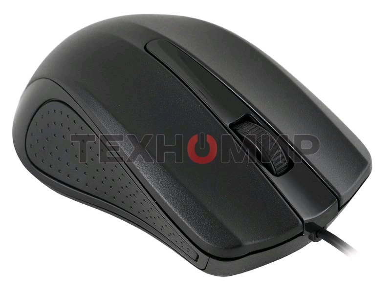 Мышь проводная Oklick 225M черный, 1200 dpi, USB, кнопки - 3
