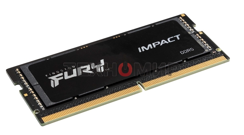 Оперативная память Kingston Fury Impact, DDR5, 8GB (1x8GB), 4800MHz, CL38 SO-DIMM