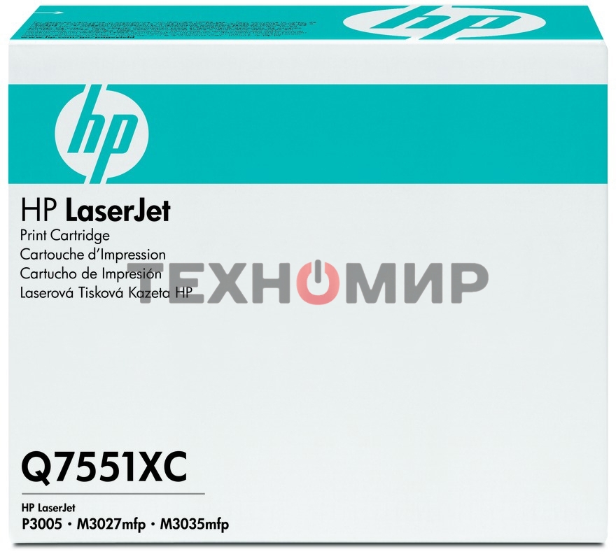 Картридж лазерный контрактный HP LaserJet Q7551XC Contract Black Print Cartridge