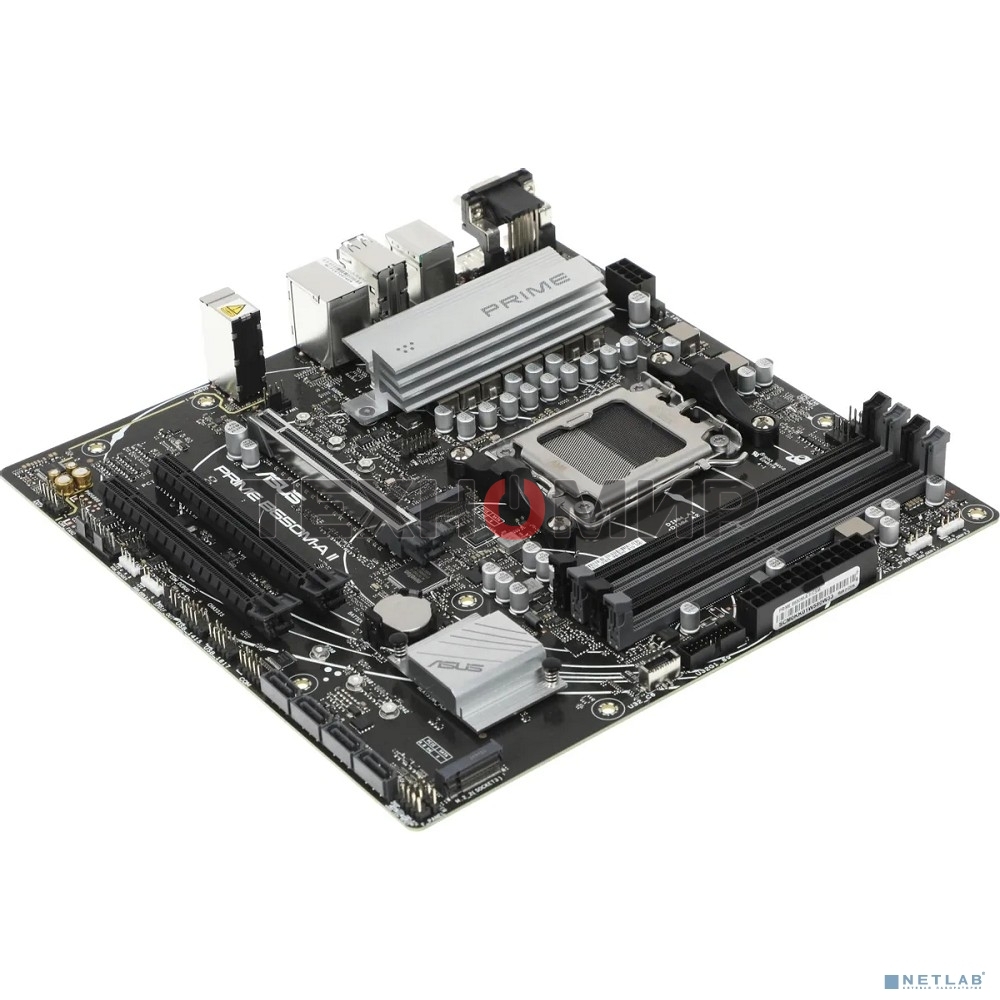 Материнская плата ASUS PRIME B650M-A II-CSM, AM5, AMD B650, 4xDDR5, 4xSATA, 2xM.2, 1xPCI-E 4.0 x16, 1x 2.5Gb LAN, 2xUSB-A 3.2 Gen 1, 2xUSB-A 3.2 Gen 2, 4xUSB 2.0, 1xDisplayPort, 1xHDMI, 1xVGA, 3x3.5 мм, 7.1, Micro-ATX