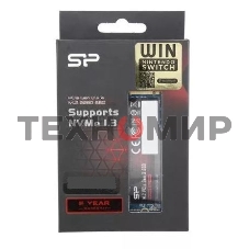 Накопитель SSD Silicon Power P34A60, 1Tb, PCIe 3.0 x4, M.2 2280, NVMe, R/W 2200/1600