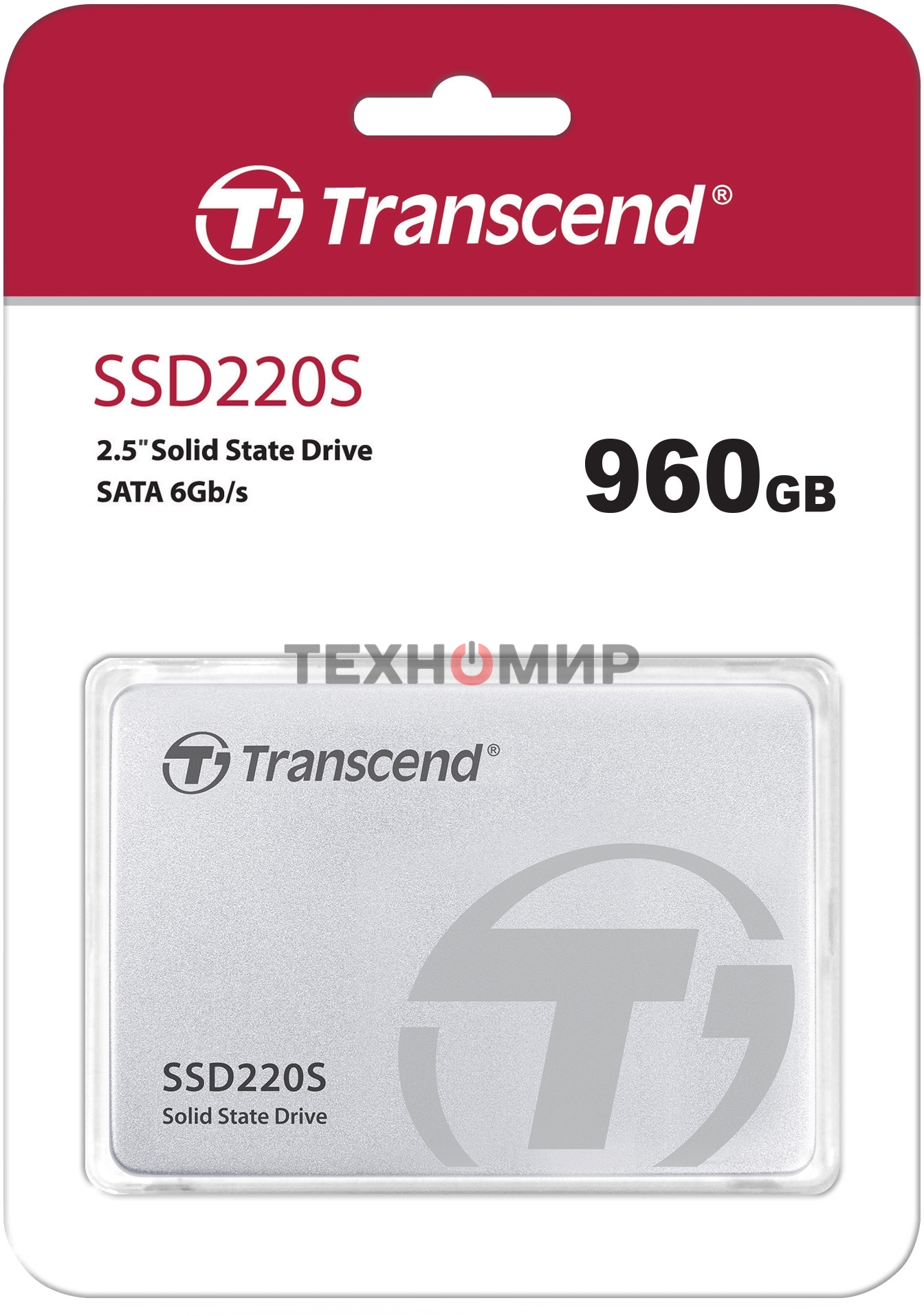 Накопитель SSD Transcend SSD220S, 960Gb, SATA III, 2.5