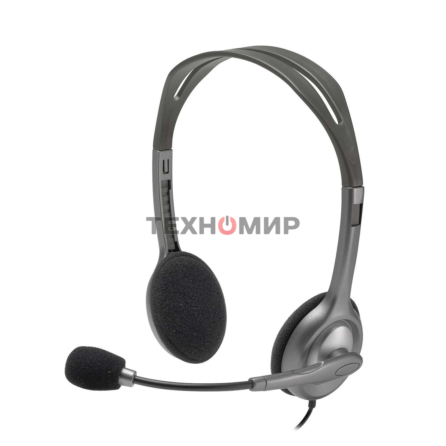 Гарнитура проводная Logitech Headset H110 grey (981-000472/981-000271)