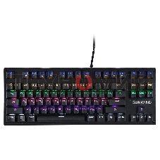 Клавиатура SunWind SW-K900G проводная, USB Type-A, чёрный