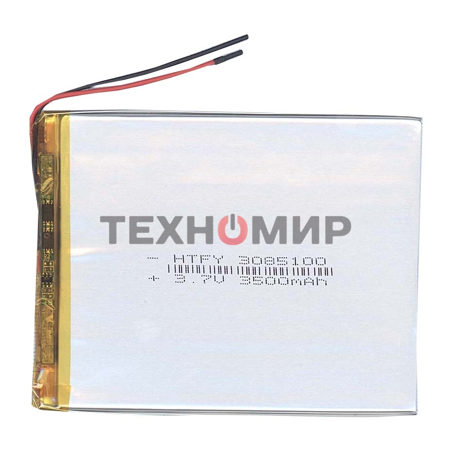 Аккумулятор Li-Pol (батарея) 3x85x100мм 2pin 3.7V/3500mAh