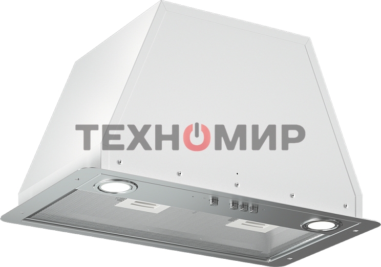 Вытяжка встраиваемая Elikor Flat 42П-430-К3Д белый/хром, 42 см, 430 куб. м/ч, 60 дБ