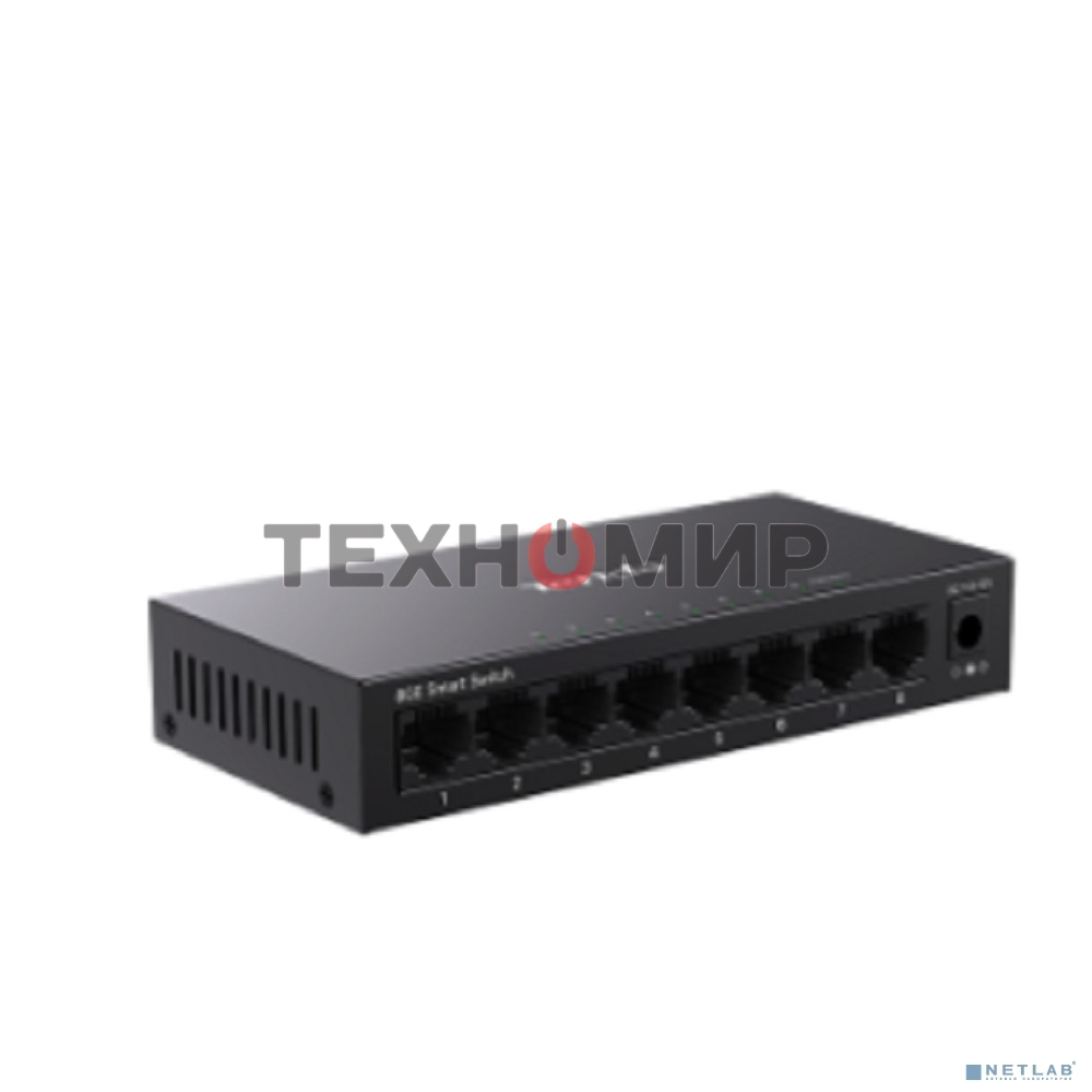 Коммутатор облачный управляемый Tenda TEG2208D 8x1 Гбит/с, настольный, металлический корпус