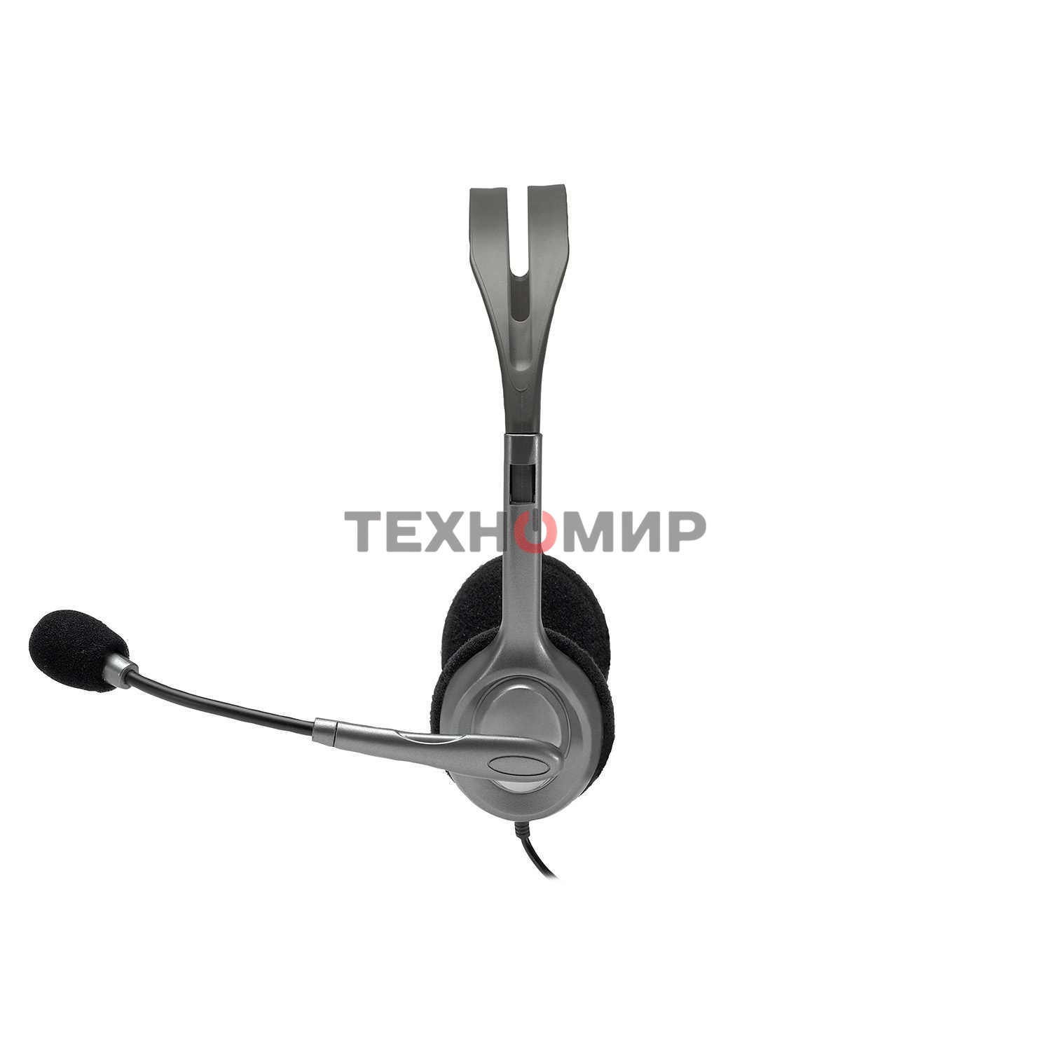 Гарнитура проводная Logitech Headset H110 grey (981-000472/981-000271)