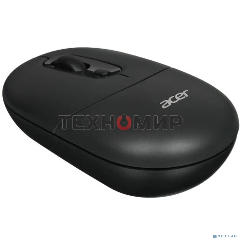 Мышь беспроводная Acer OMR301 черный, 1600 dpi, радиоканал, Bluetooth, USB, кнопки - 4