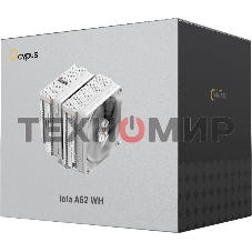 Кулер Ocypus Iota A62 WH Iota-A62-WH белый 120мм алюминий+медь 2000rpm 29db 4-pin 260W 158мм