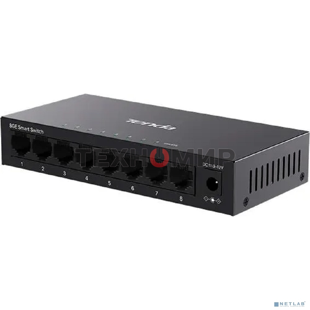 Коммутатор облачный управляемый Tenda TEG2208D 8x1 Гбит/с, настольный, металлический корпус