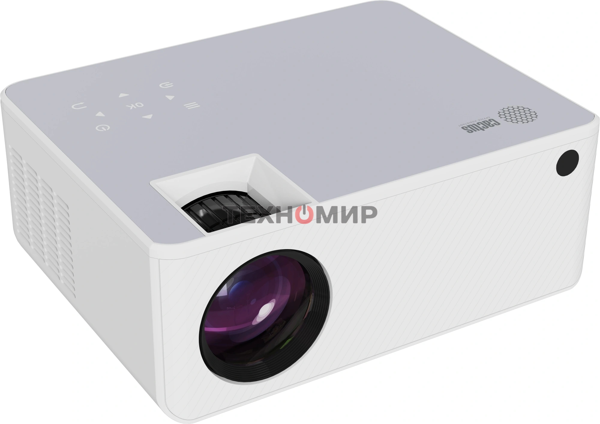 Проектор Cactus CS-PRM.04WT.WUXGA-A LCD 400Lm ANSI (1920x1080) 2000:1 ресурс лампы:50000часов 1xUSB typeA 1xHDMI 2.5кг