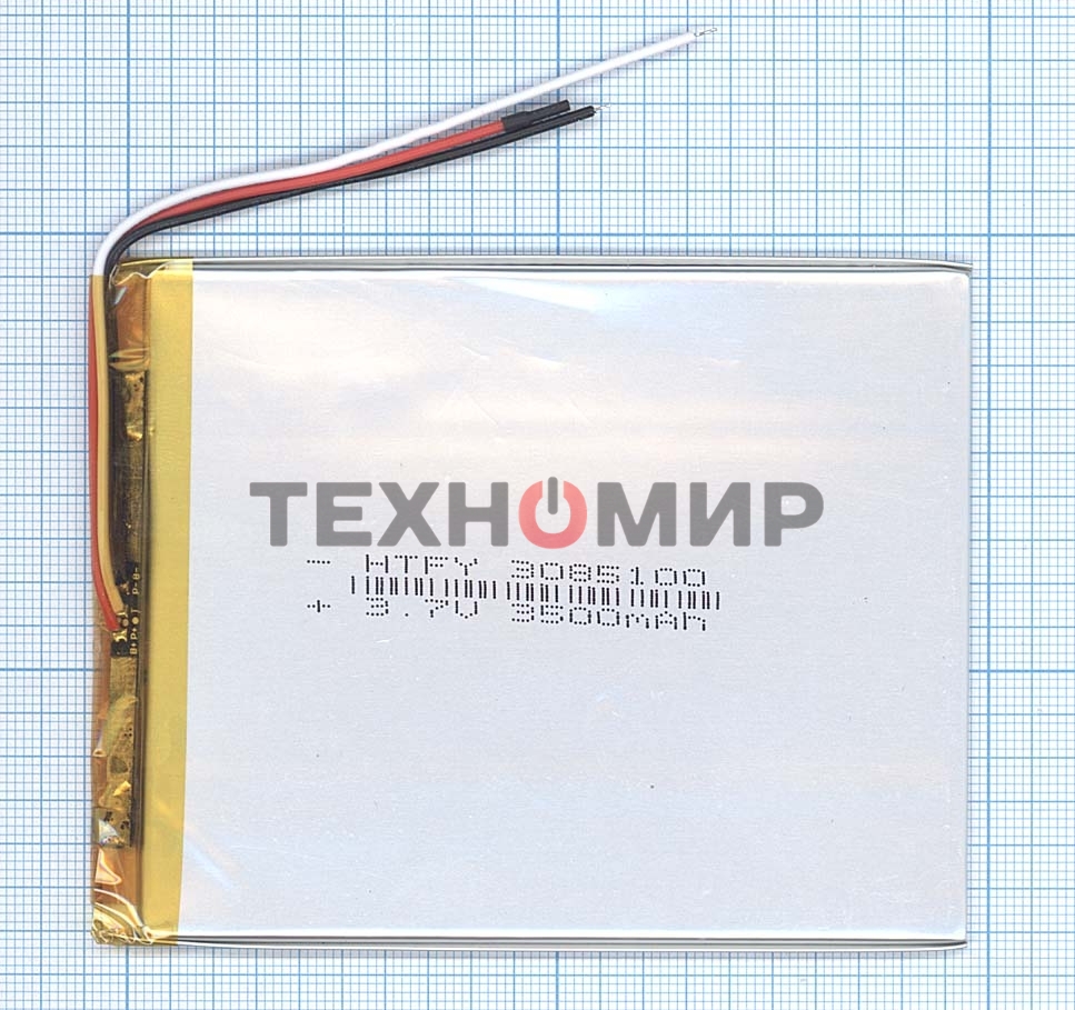 Аккумулятор Li-Pol (батарея) 3x85x100мм 3pin 3.7V/3500mAh