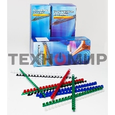 Пружины для переплета пластиковые Office Kit 14 мм (на 91-110 листов) черный (100 шт) (BP2040)