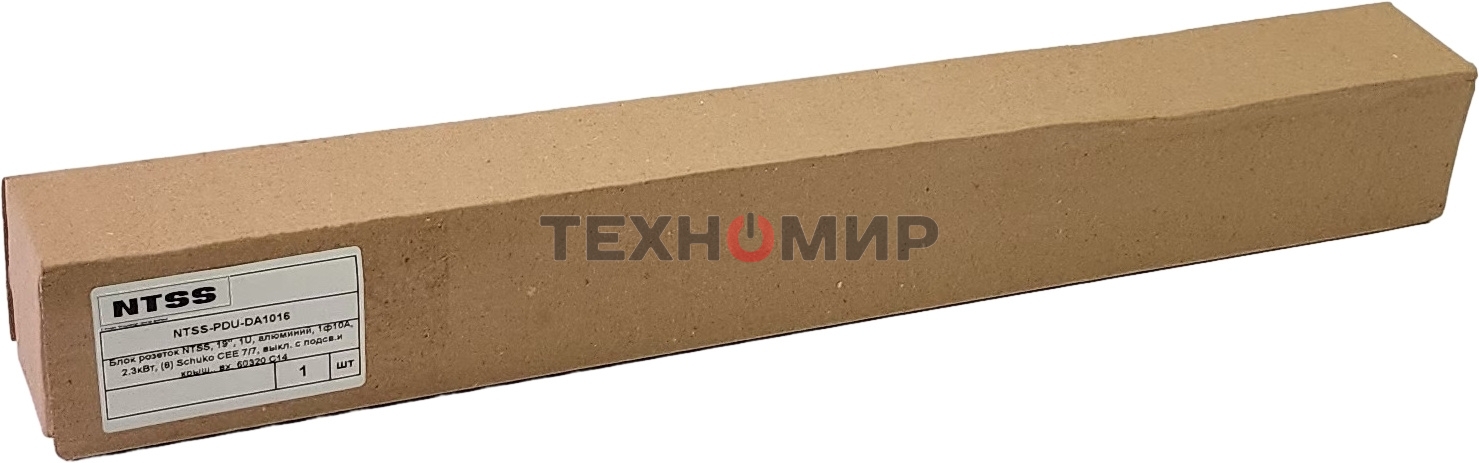 Блок распределения питания NTSS NTSS-PDU-DA1016 гор.размещ. 8x базовые 10A C14