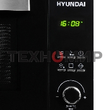Микроволновая печь Hyundai HYM-D2073 черный, 23 л, 800 Вт, переключатели - кнопки, поворотный механизм