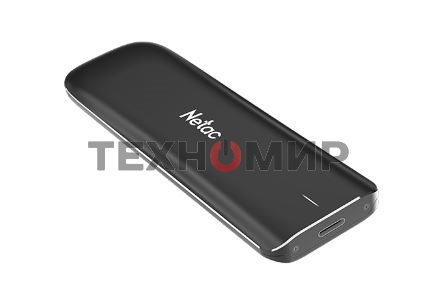 Внешний SSD Netac ZX, 500 Gb, USB 3.2 Gen 2 Type-C, R/W 1050/950, черный