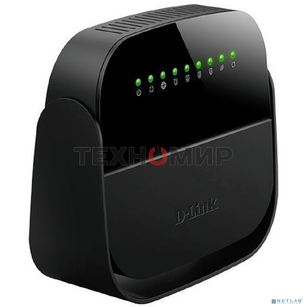 Роутер беспроводной D-Link DSL-2640U/R1A ADSL2+ черный (Annex A)