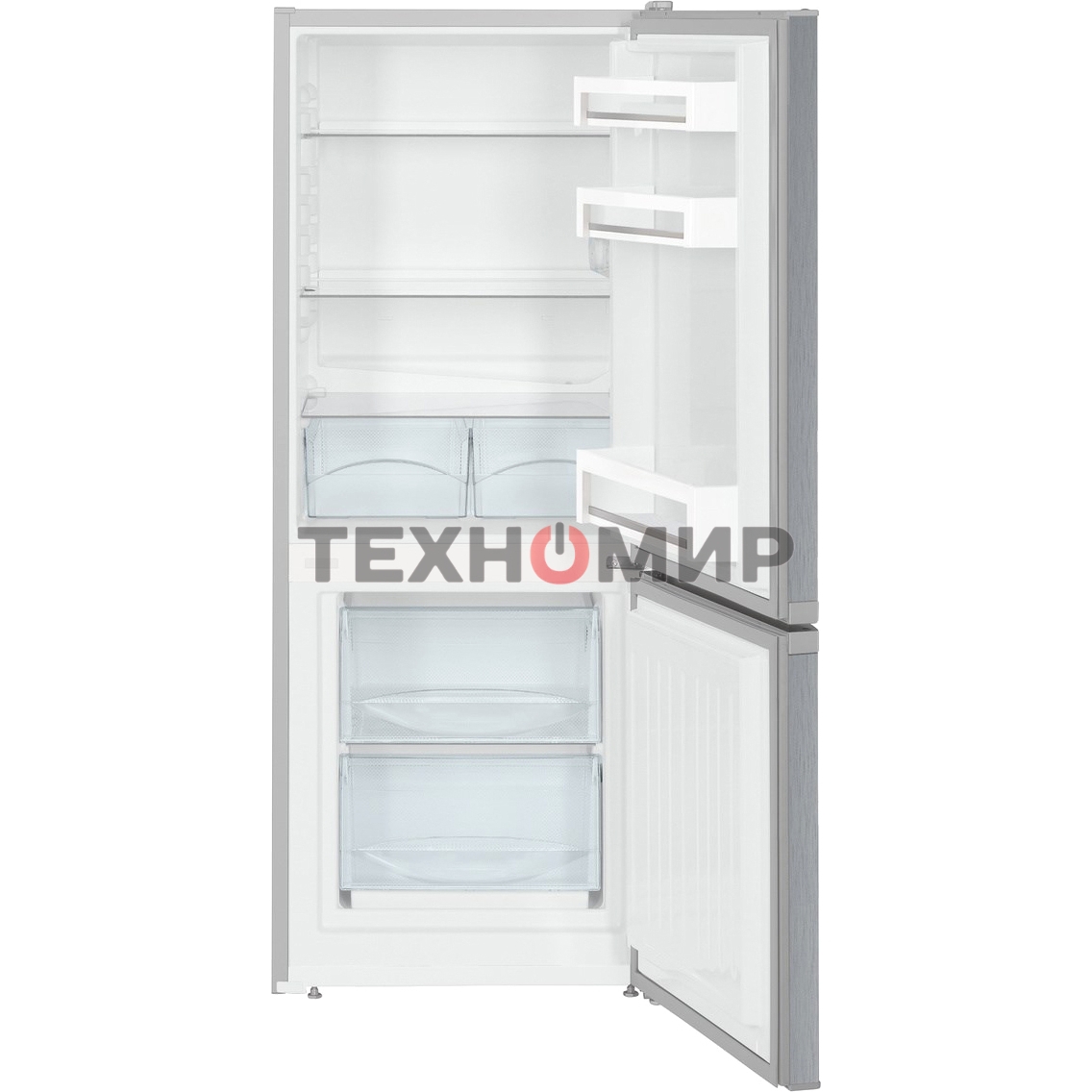 Холодильник Liebherr CUele 2331-26 001, двухкамерный, 156/53л, морозилка снизу, серебристый