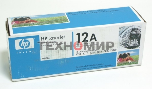 Картридж лазерный HP Q2612A черный для LaserJet 1010/1018/1020/1012/1015/3015/3020/3030 (2000 стр.)