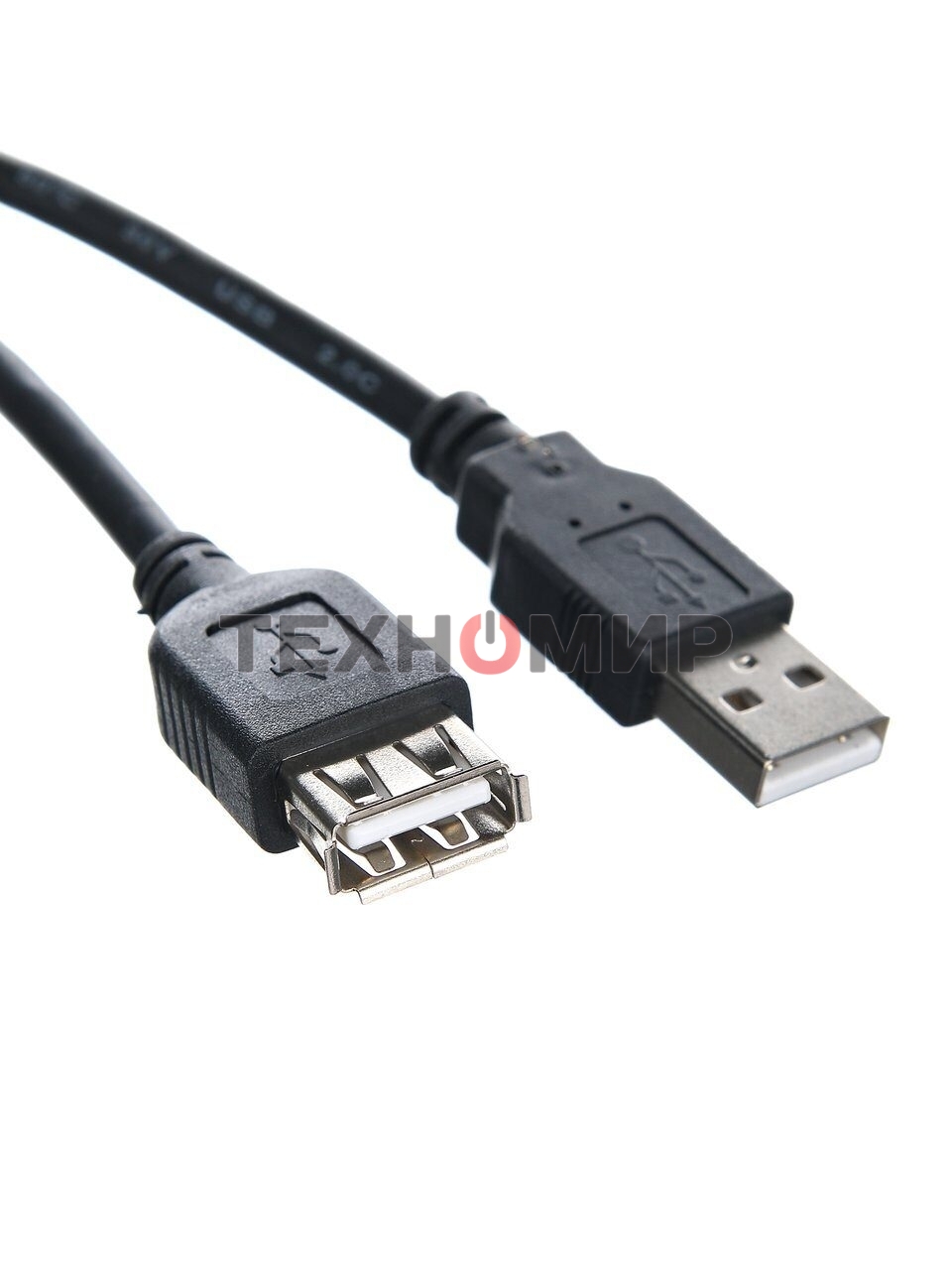 Кабель-удлинитель TELECOM USB2.0 Am-->Af 1,5 м черный TUS6990-1.5M