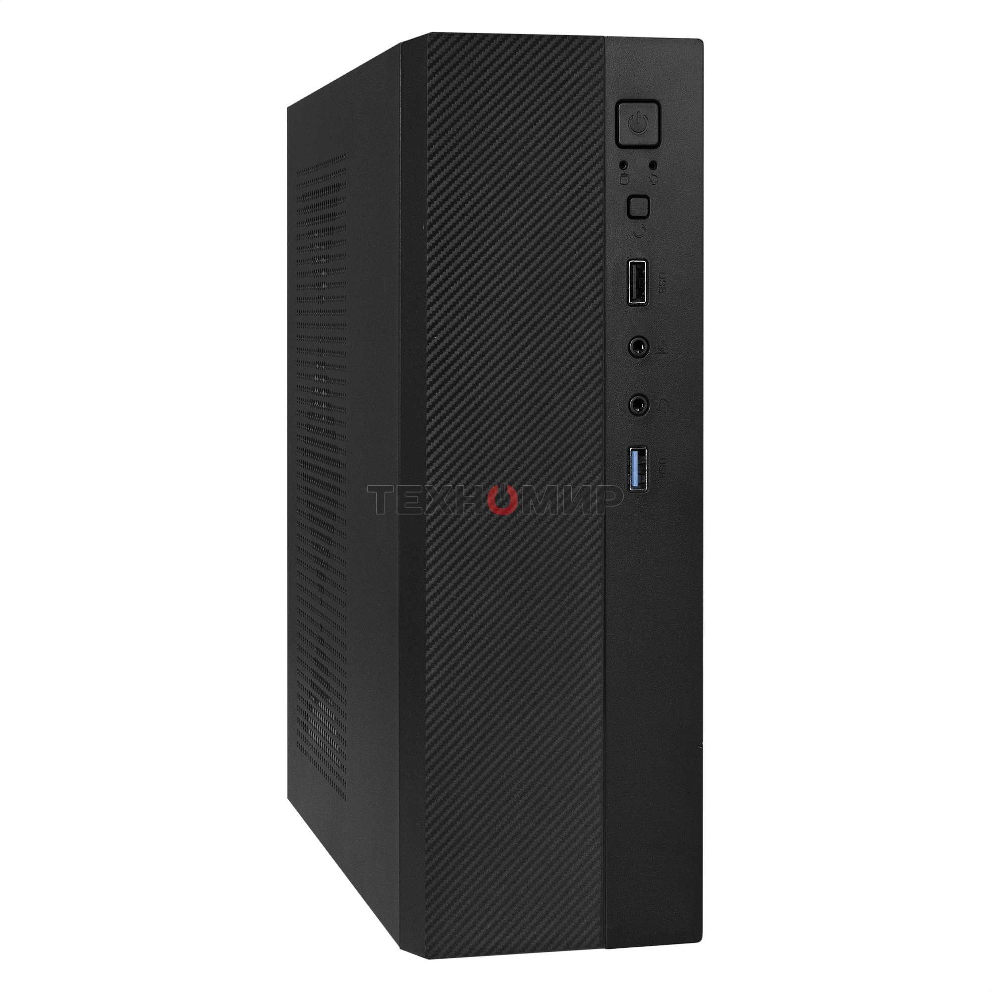 Компьютерный корпус Desktop ExeGate EX291267RUS MI-301U (mATX/mini-ITX, без БП, 1*USB+1*USB 3.0, аудио, черный)