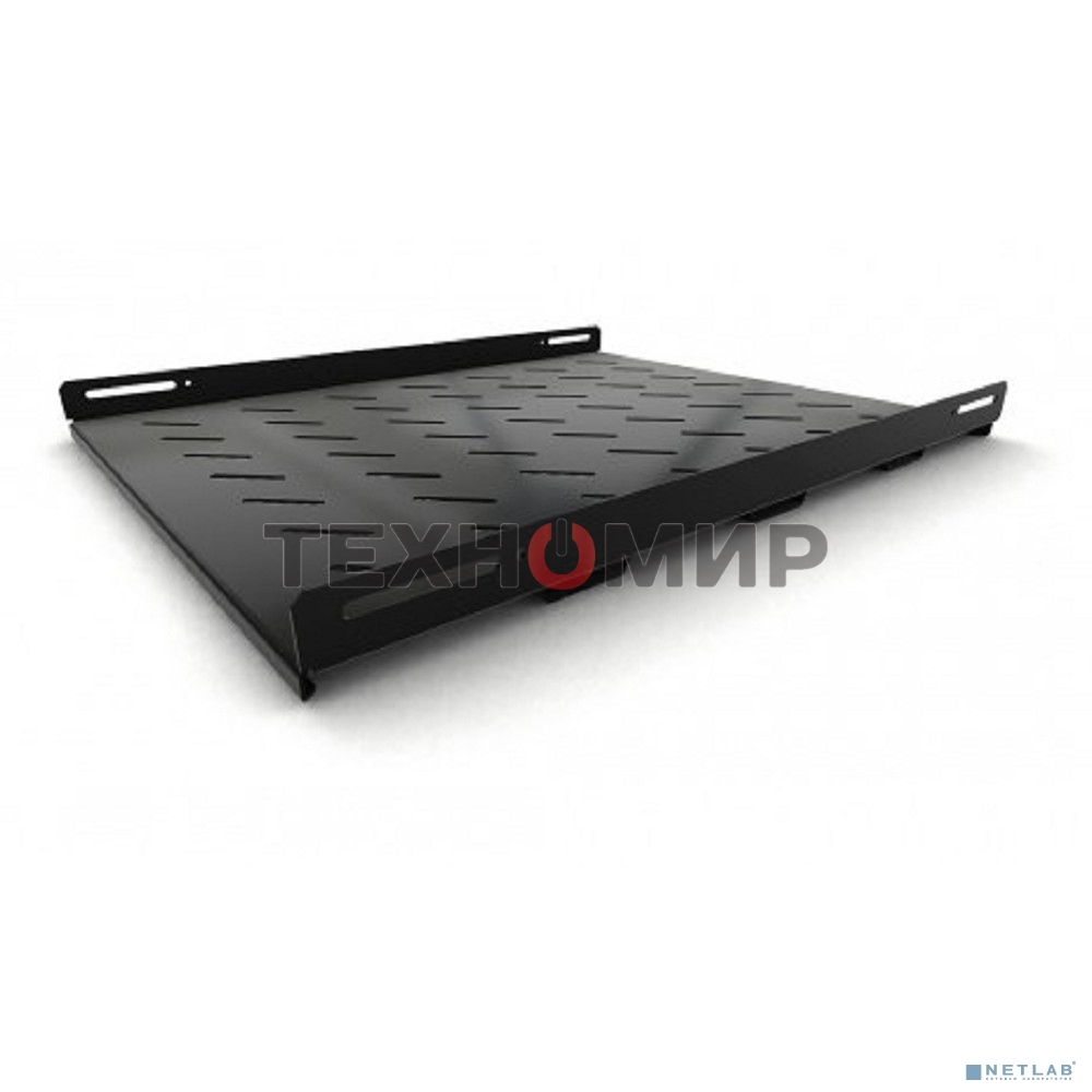 Полка стационарная Hyperline TSH3H-650-RAL9004 1U нагр.:100кг. 19