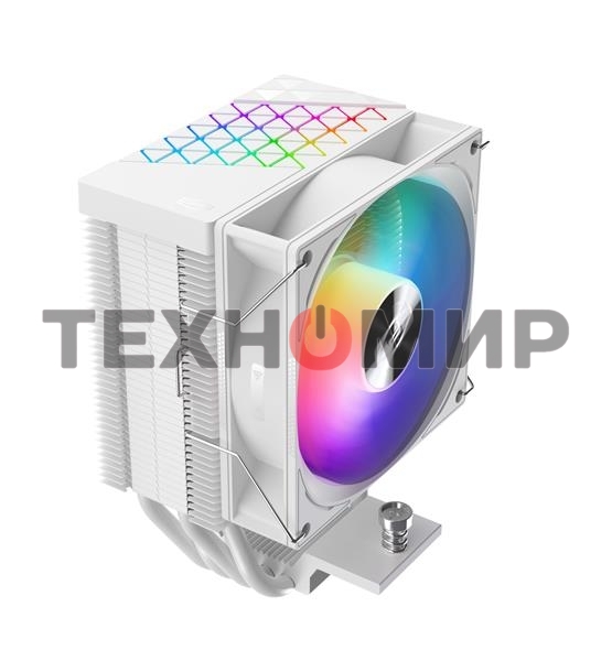 Кулер PCCooler R400 ARGb белый 92мм алюминий+медь 2200rpm 30db 4-pin 180W 133мм