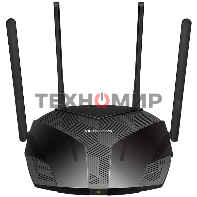 Роутер Mercusys MR70X AX1800 Dual-Band WiFi 6 Router, 574 Mbps at 2.4 GHz + 1201 Mbps at 5 GHz,4× Fixed External Antennas, 3× Gigabit LAN Ports, 1× Gigabit WAN Port, 1024-QAM, OFDMA, Router/Access Point Mode, MU-MIMO, WPA3, TWT, BSS Color