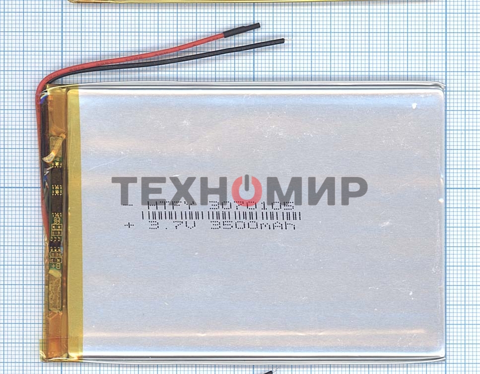 Аккумулятор Li-Pol (батарея) 3x70x105 мм 2pin 3.7V/3500mAh