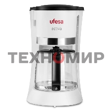 Кофеварка капельная Ufesa CG7123 ACTIVA белый, исп. кофе - молотый, 1.5 л, 800 Вт.