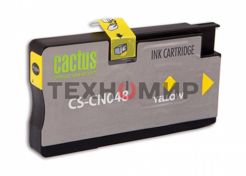 Картридж струйный Cactus CS-CN048 №951XL желтый (26 мл) для HP OfficeJet 251dw Pro, 276dw Pro, 8100 Pro, 8100e, 8600 Pro (N911a), 8600 Pro Plus (N911g), 8610 Pro (A7F64A), 8615 Pro, 8616 Pro, 8620 Pro