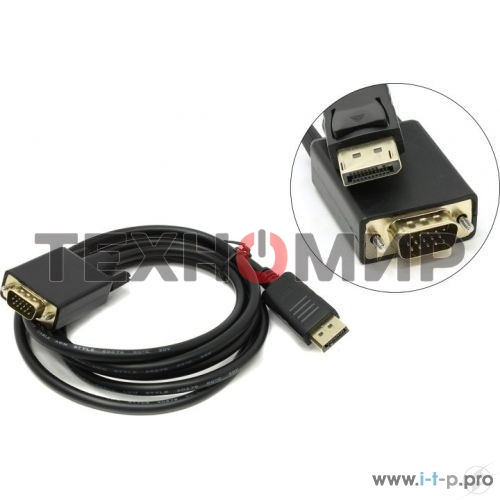 Кабель-переходник VCOM DisplayPort --> VGA_M/M 1,8 м CG607-1.8M