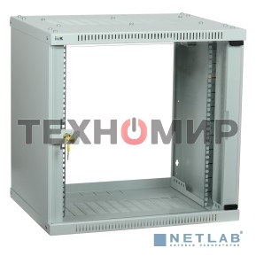 Шкаф ITK LWE3-06U66-GF LINEA WE 6U 600x600 мм дверь стекло серый