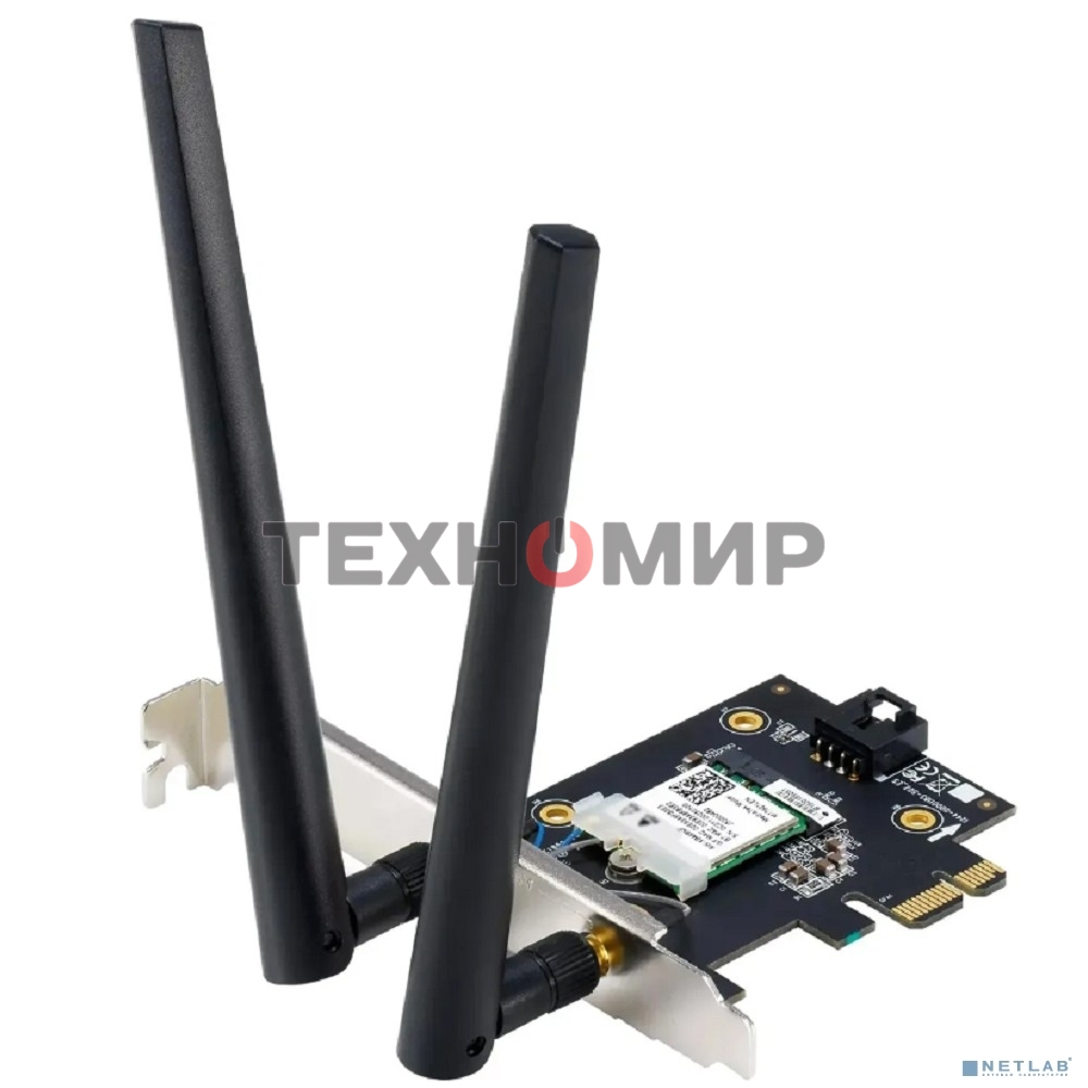 Сетевой адаптер Wi-Fi + Bluetooth Asus PCE-BE6500 BE6500 PCI Express 2ант.