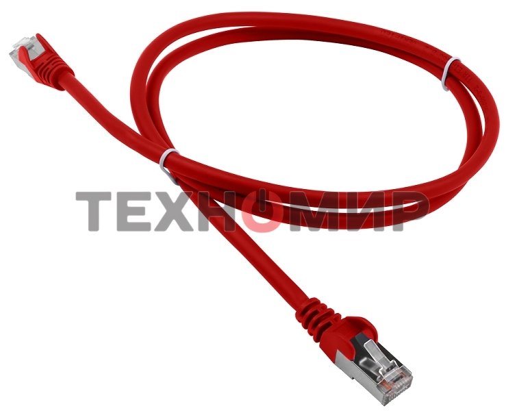 Патч-корд LANMASTER LSZH FTP кат.5e, 1.0 м, красный