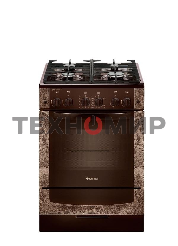 Плита газовая Gefest ПГ 6500-02 0114 коричневый, конфорок 4 шт, духовка 52 л, 60 см x 85 см x 60 см