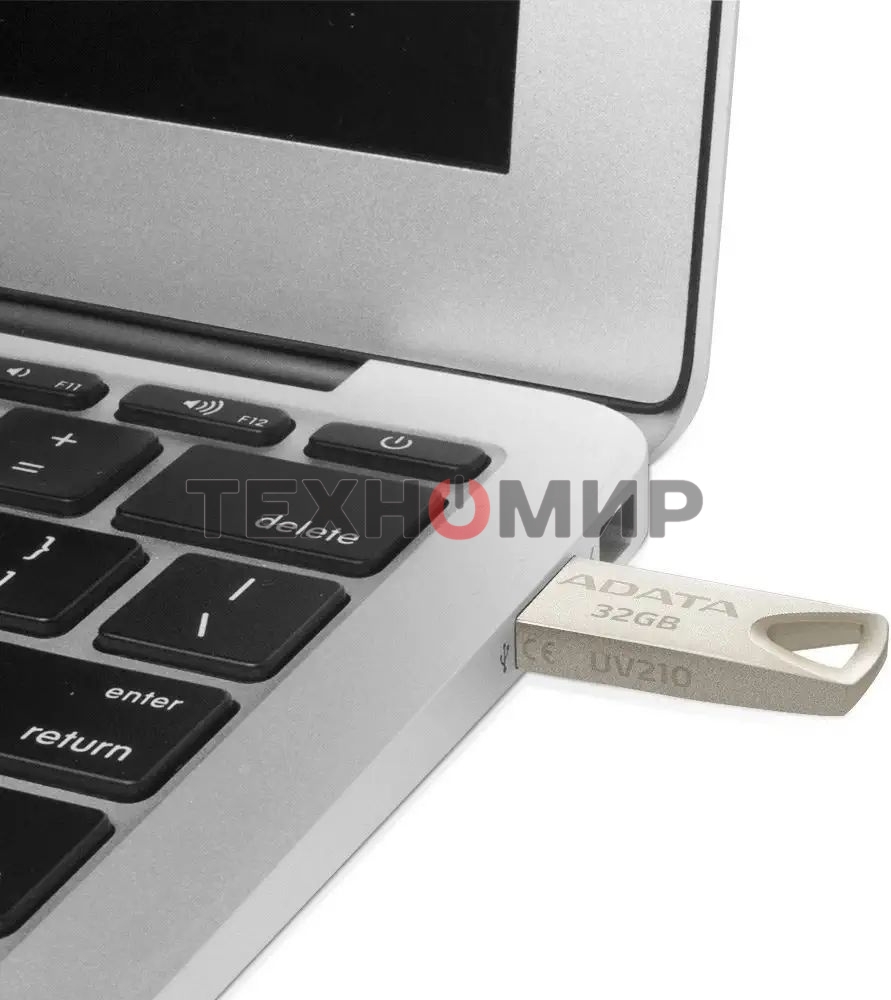 Флешка USB ADATA UV210 (AUV210-32G-RGD), 32Gb, USB 2.0, R/W 15/5, золотистый