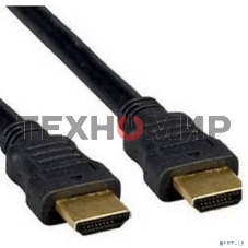 Кабель Cablexpert HDMI CC-HDMI490-15, 19M/19M, v2.0, медь, позол.разъемы, экран, плоский кабель, 1м, черный, пакет