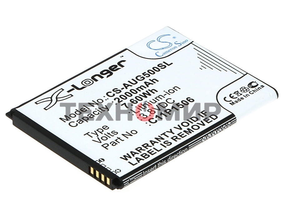 Аккумулятор CameronSino CS-AUG500SL C11P1506 для ASUS ZenFone Go (ZC500TG)3.8V, 2000 mAh, 7.60Wh