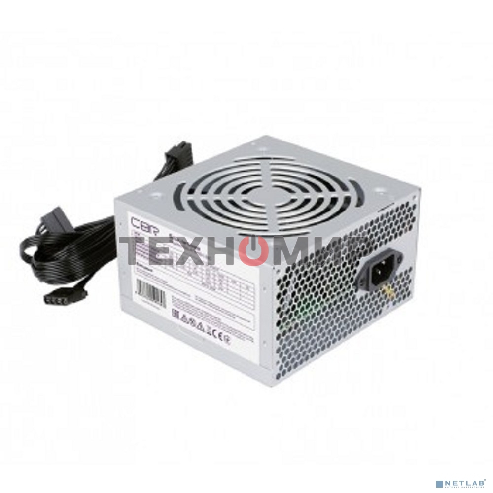 Блок питания CBR PSU-ATX450-12EC OEM, 450Вт, 120мм, черный
